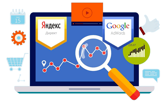 Настройка и ведение рекламной компании Яндекс Директ и Google Ads
